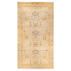 Alfombra tradicional única Hand Made Mogul marfil