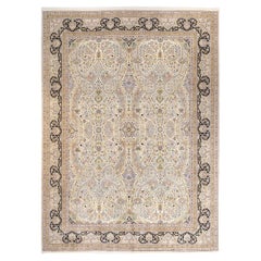 One-of-a-kind Hand Made Traditional Mogul Ivory Area Rug One-of-a-kind Hand Made Traditional Mogul Ivory Area Rug