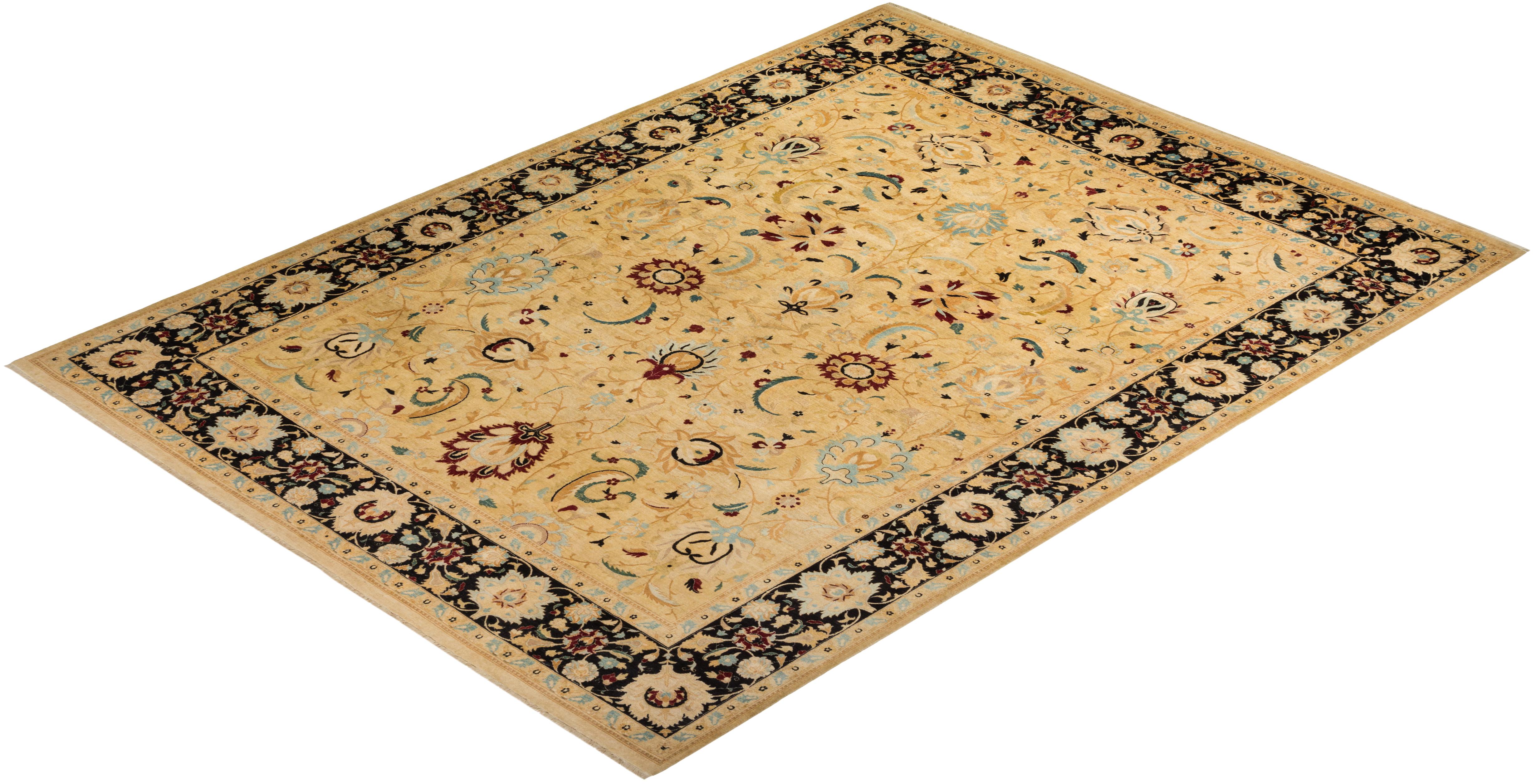 With understated palettes and allover designs, the rugs in the Mogul Collection will bring timeless sophistication to any room. Influenced by a spectrum of Turkish, Indian, and Persian designs, the artisans who handweave these wool rugs imbue