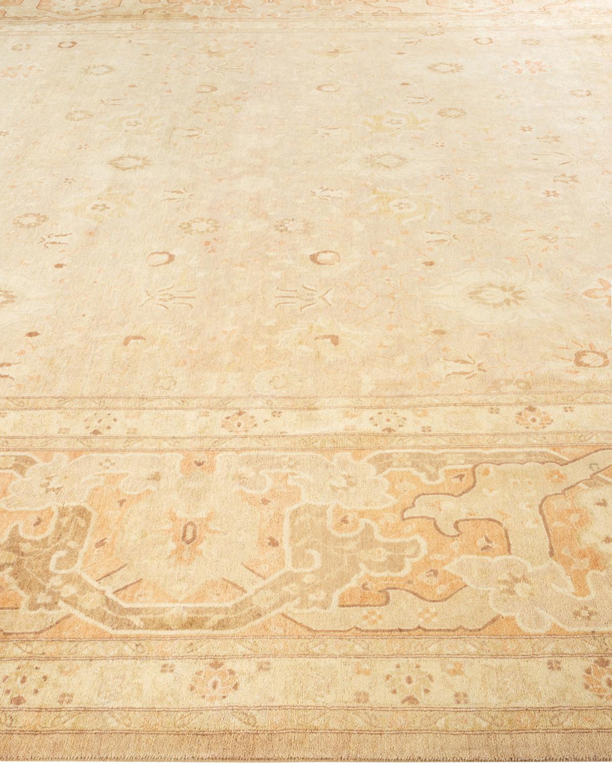 Alfombra tradicional única Hand Made Mogul marfil Siglo XXI y contemporáneo en venta