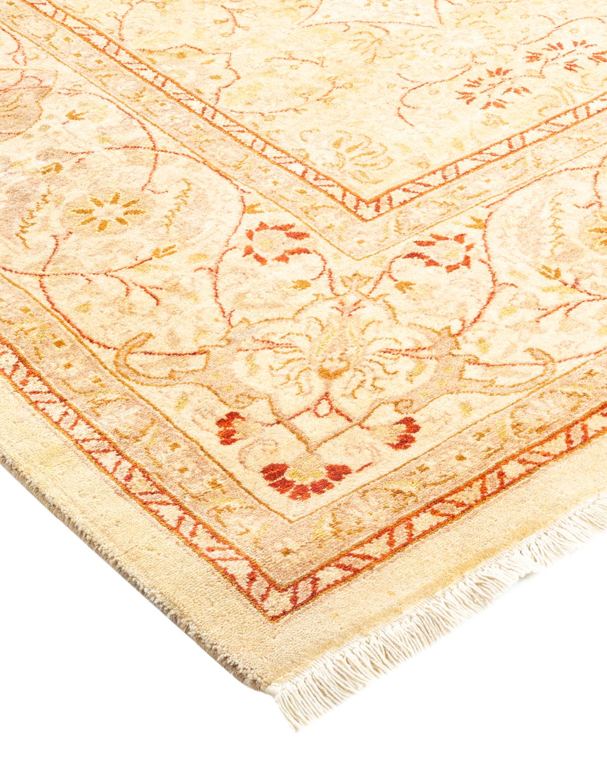 Alfombra tradicional única Hand Made Mogul marfil Lana en venta