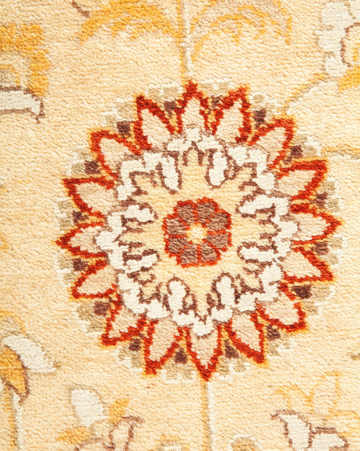 Alfombra tradicional única Hand Made Mogul marfil Siglo XXI y contemporáneo en venta