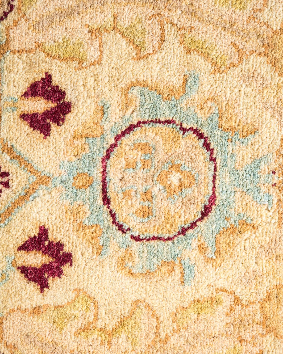 Alfombra tradicional única Hand Made Mogul marfil Siglo XXI y contemporáneo en venta