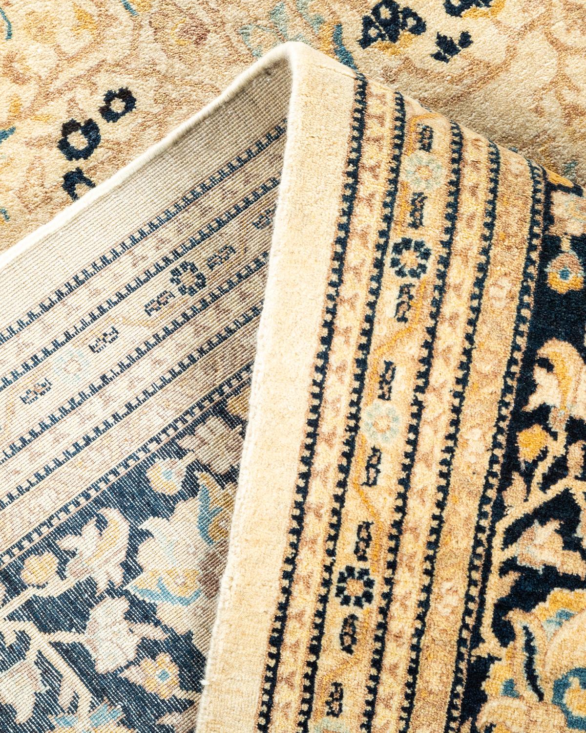 Alfombra tradicional única Hand Made Mogul marfil Siglo XXI y contemporáneo en venta