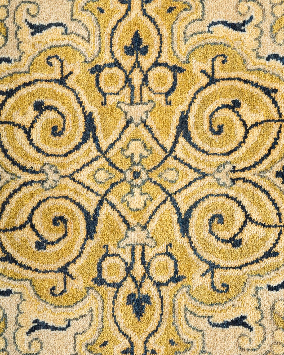 Alfombra tradicional única Hand Made Mogul marfil Siglo XXI y contemporáneo en venta
