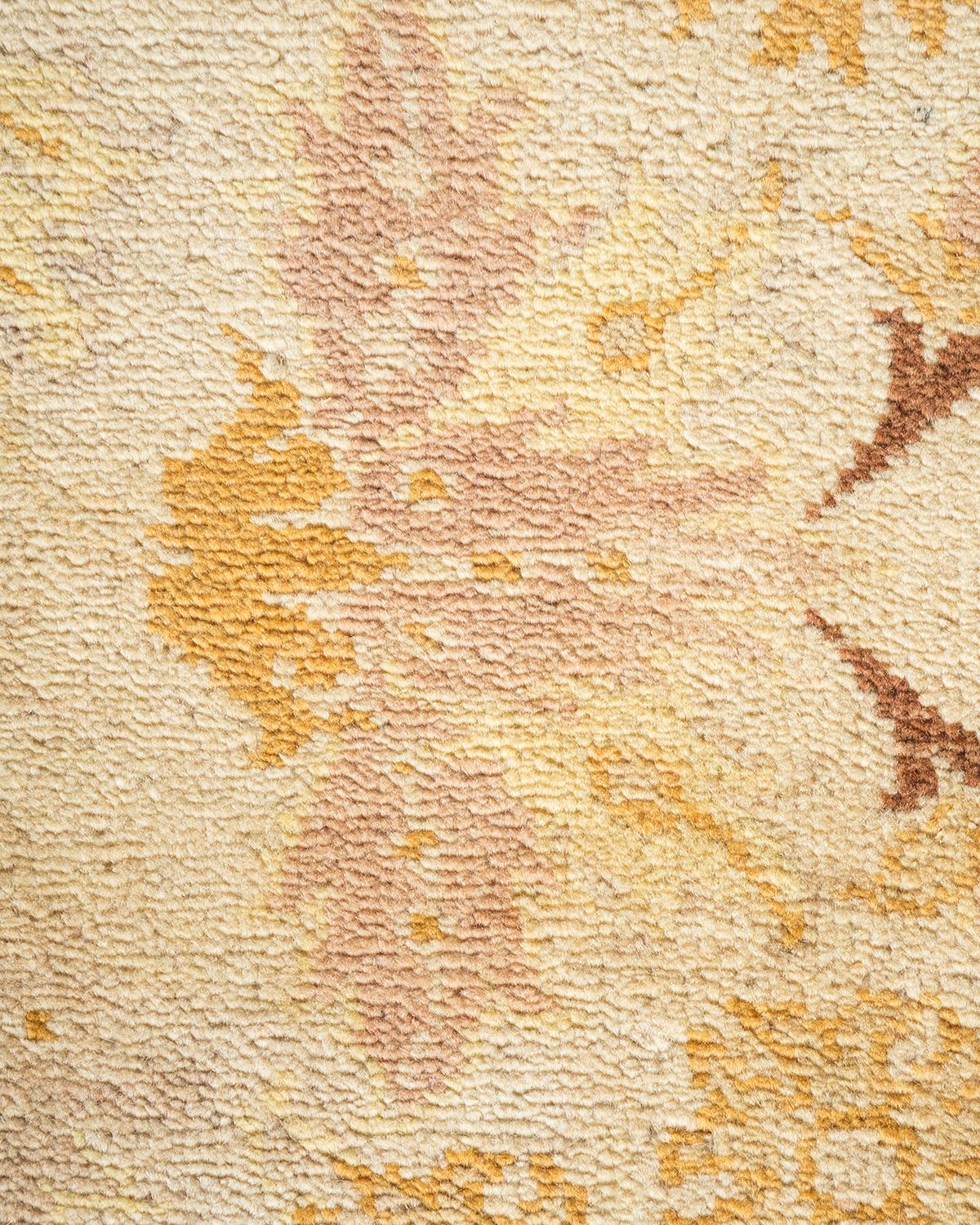 Alfombra tradicional única Hand Made Mogul Marfil Siglo XXI y contemporáneo en venta