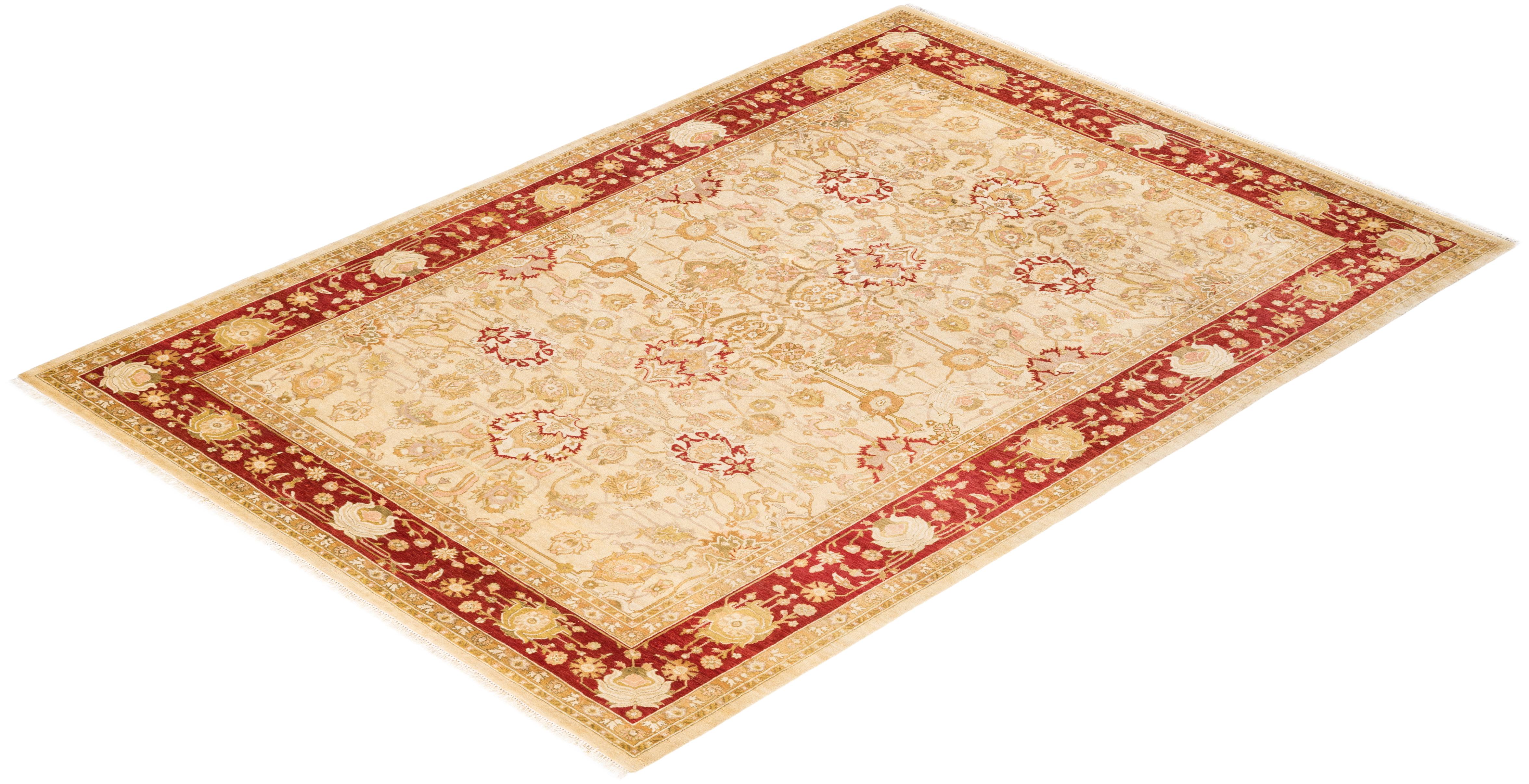 With understated palettes and allover designs, the rugs in the Mogul Collection will bring timeless sophistication to any room. Influenced by a spectrum of Turkish, Indian, and Persian designs, the artisans who handweave these wool rugs imbue