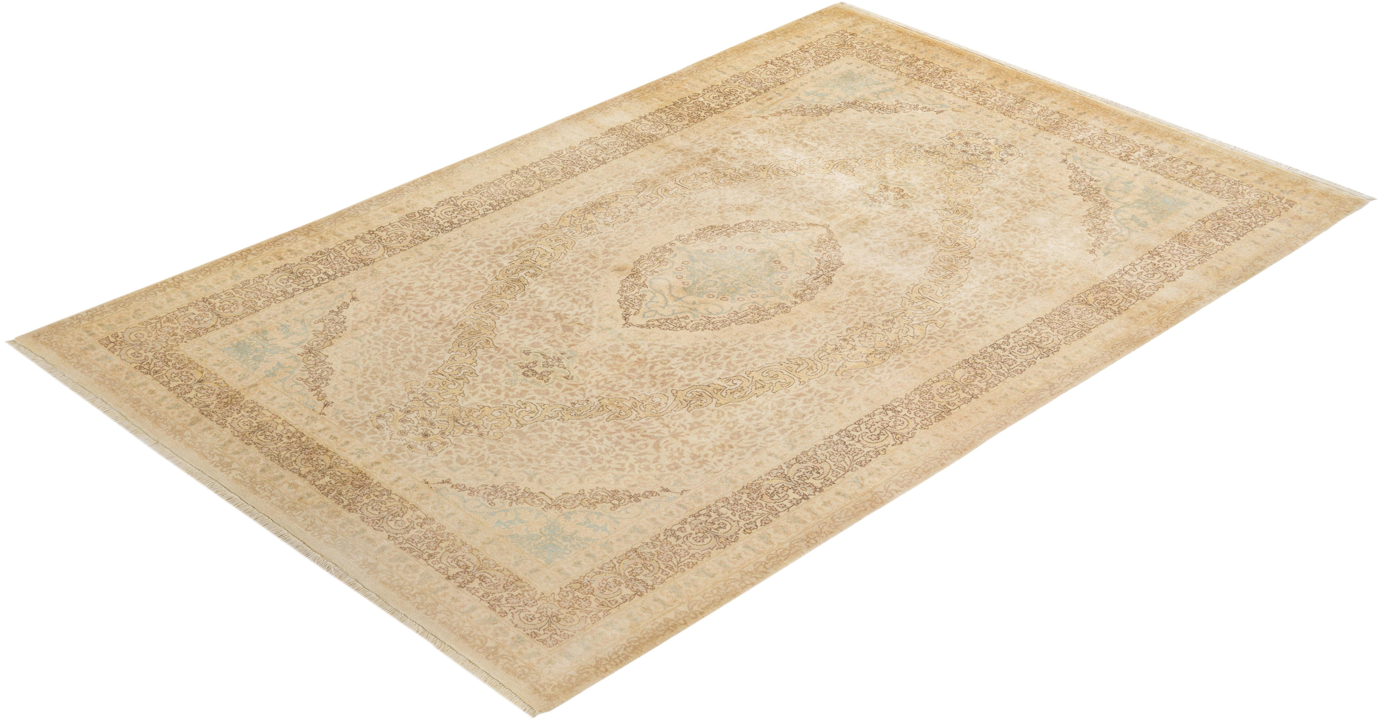 Avec leurs palettes discrètes et leurs motifs à l'envers, les tapis de la collection Mogul apporteront une sophistication intemporelle à n'importe quelle pièce. Influencés par un éventail de motifs turcs, indiens et persans, les artisans qui tissent