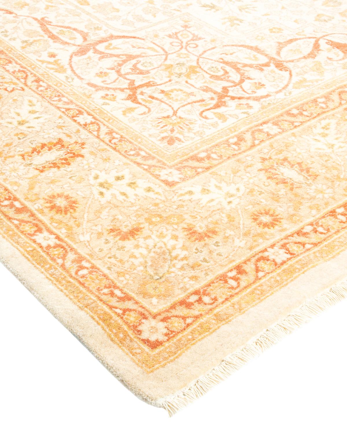 Alfombra tradicional única Hand Made Mogul marfil Lana en venta