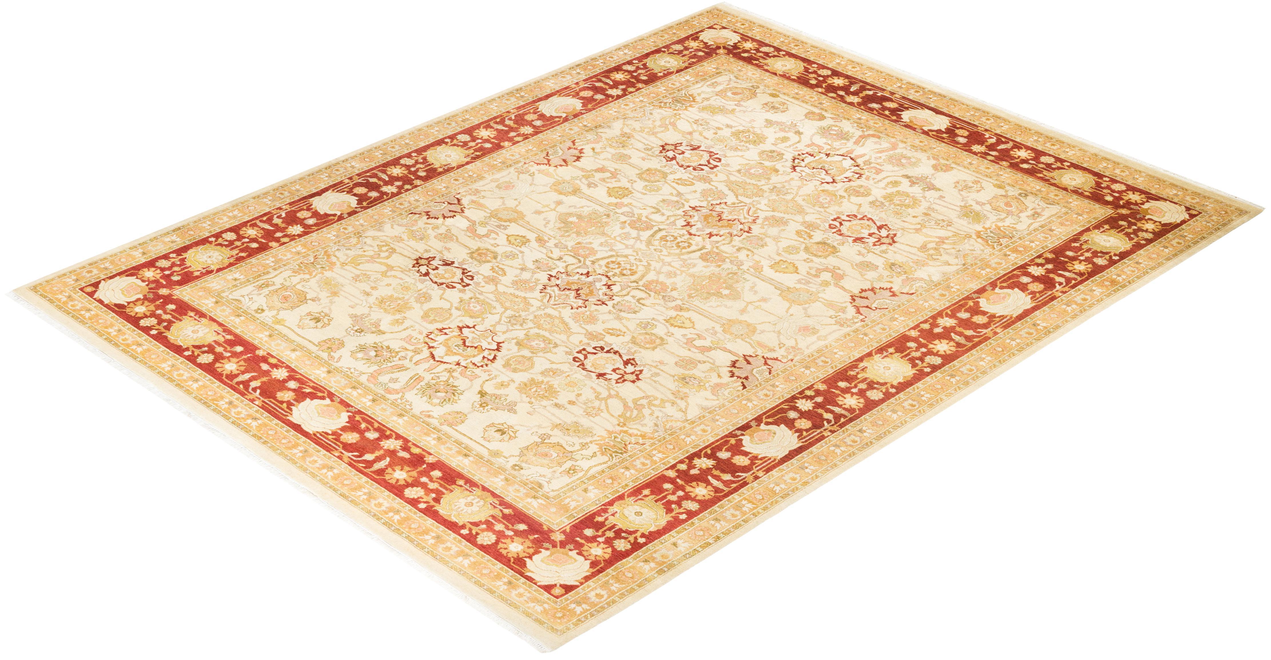 Las alfombras de la colección Mogul, con sus colores discretos y sus diseños en toda la superficie, aportarán una sofisticación atemporal a cualquier habitación. Influenciadas por un espectro de diseños turcos, indios y persas, los artesanos que