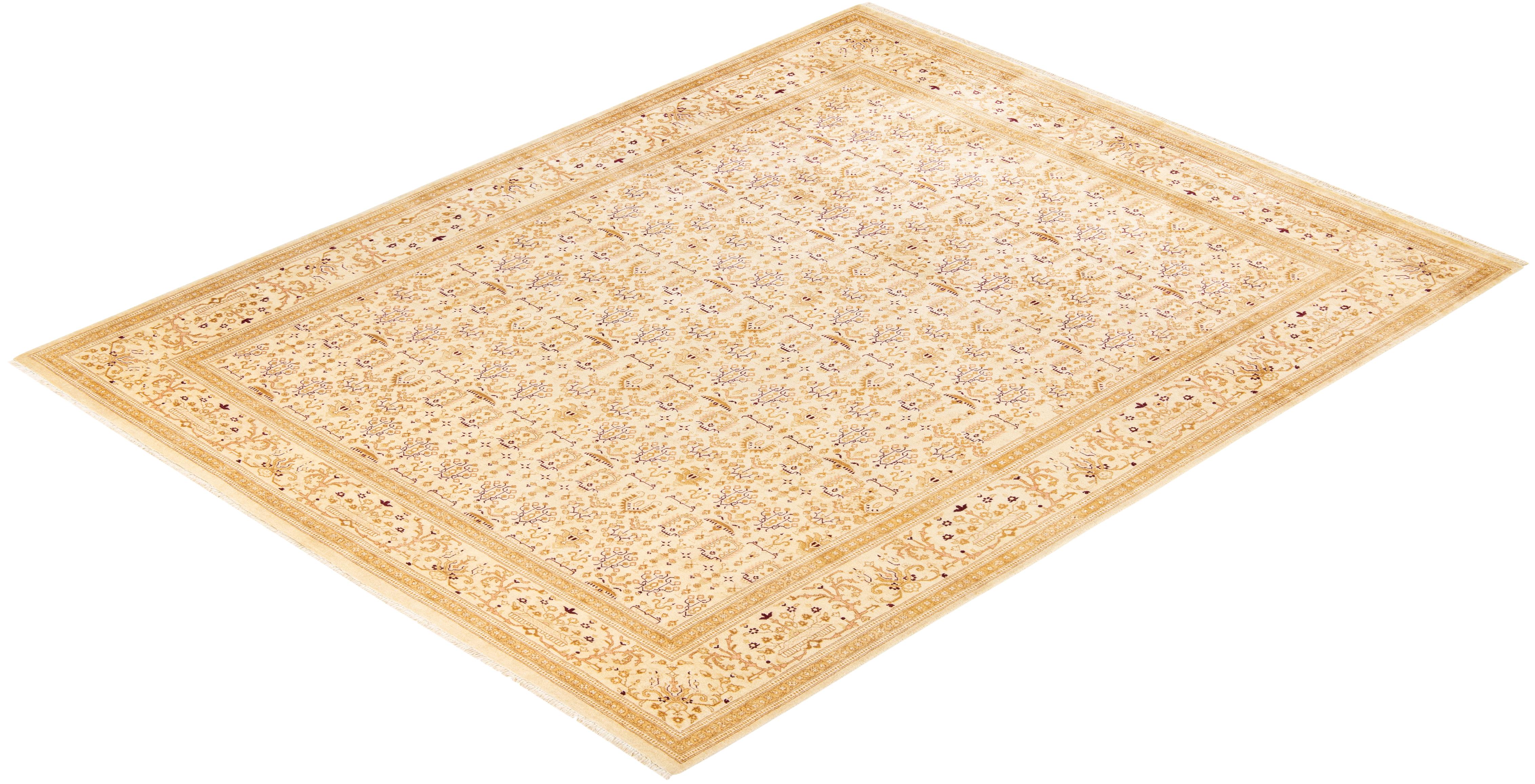 Avec leurs palettes discrètes et leurs motifs à l'envers, les tapis de la collection Mogul apporteront une sophistication intemporelle à n'importe quelle pièce. Influencés par un éventail de motifs turcs, indiens et persans, les artisans qui tissent