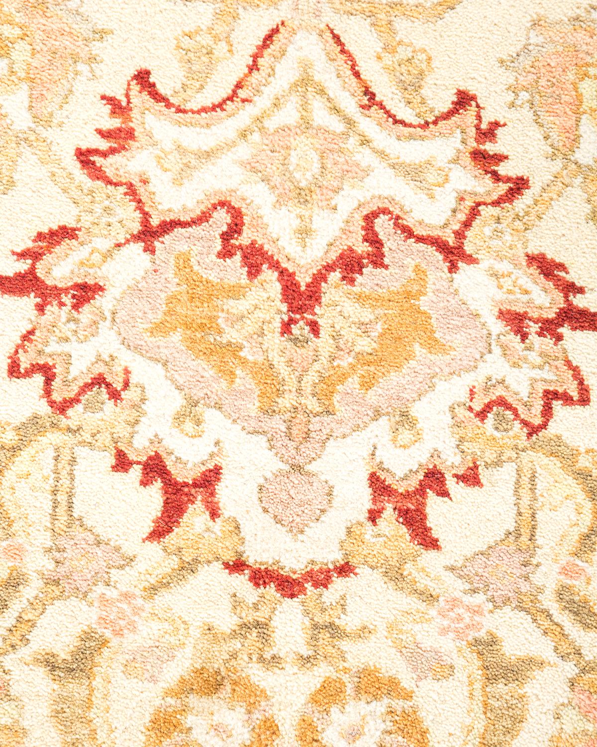 Alfombra tradicional única Hand Made Mogul Marfil Siglo XXI y contemporáneo en venta