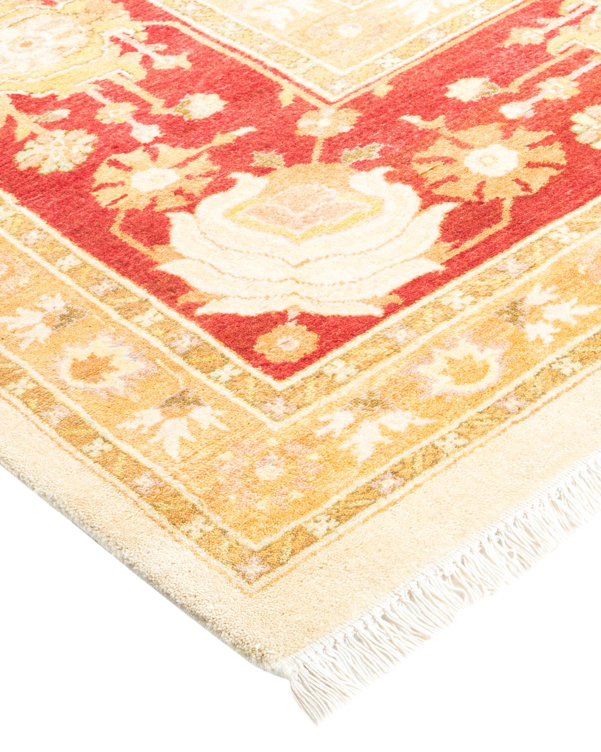 Alfombra tradicional única Hand Made Mogul Marfil Lana en venta