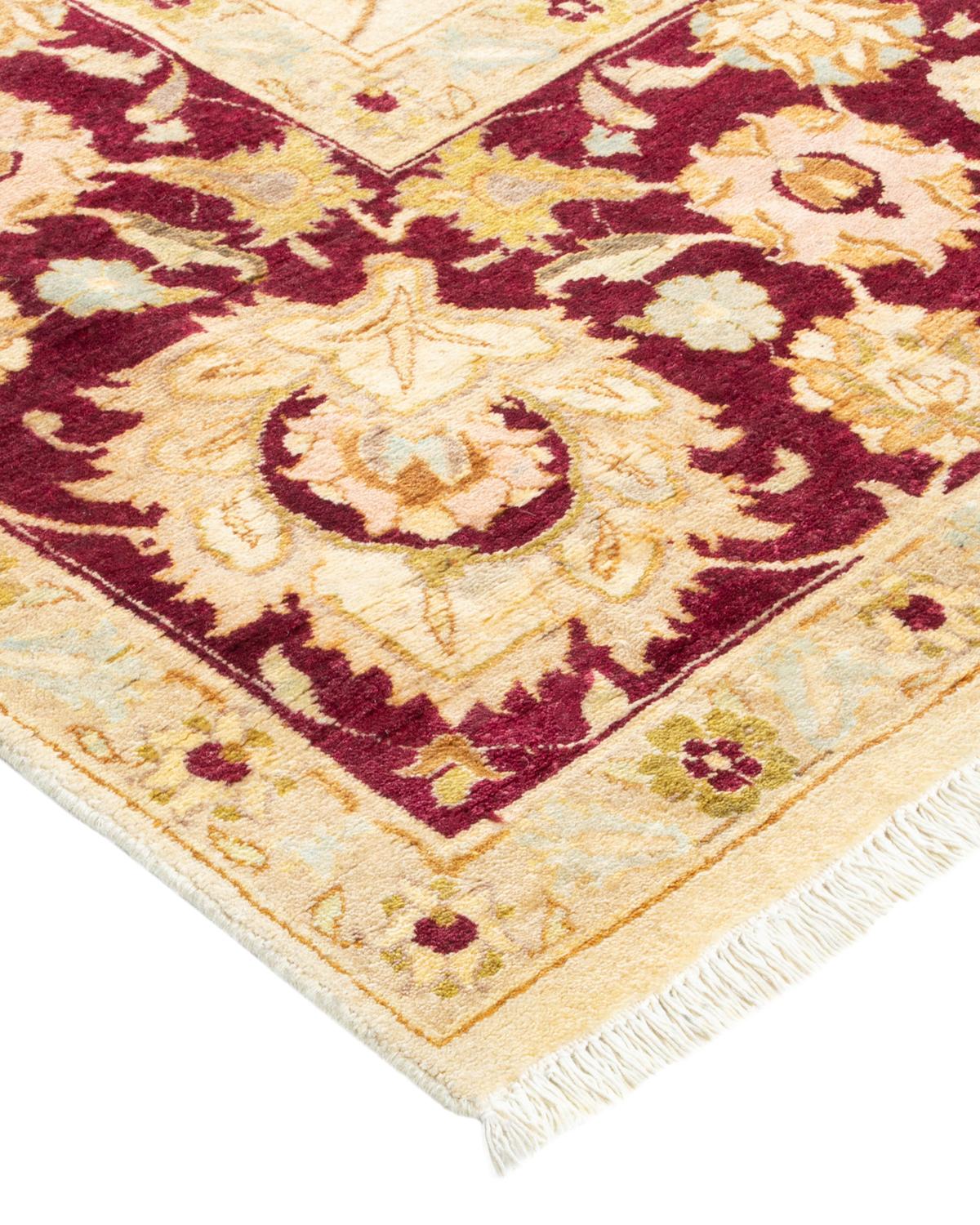 Alfombra tradicional única Hand Made Mogul Marfil Lana en venta