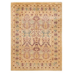 Alfombra tradicional única Hand Made Mogul marfil
