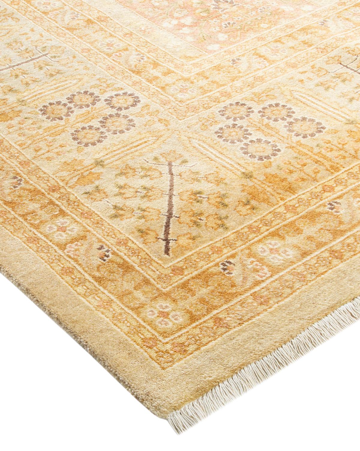 Las alfombras de la colección Mogul, con sus colores discretos y sus diseños en toda la superficie, aportarán una sofisticación atemporal a cualquier habitación. Influenciadas por un espectro de diseños turcos, indios y persas, los artesanos que