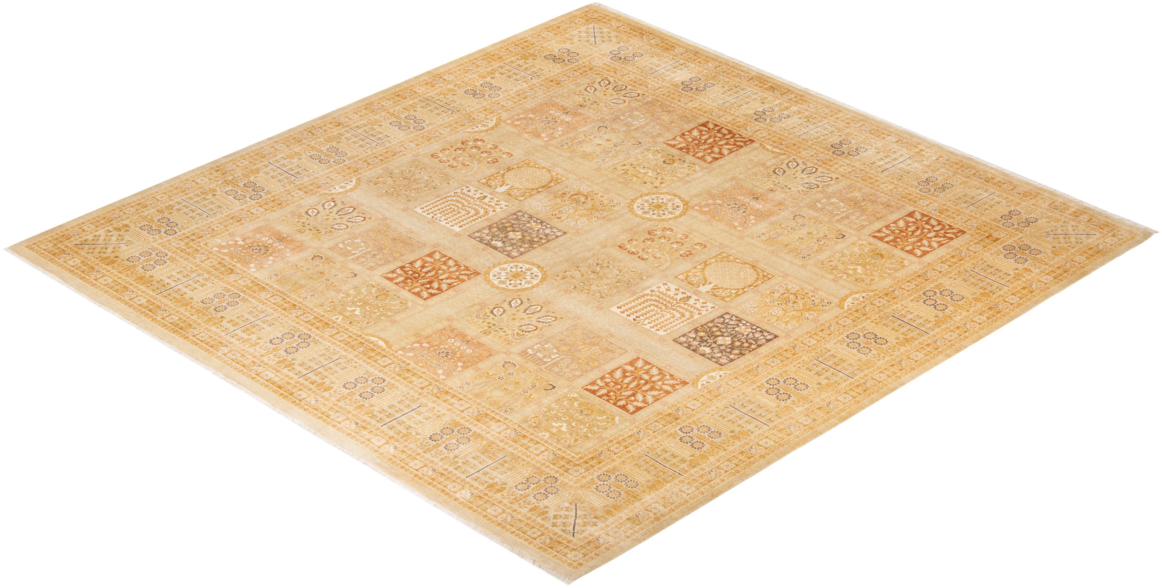 Alfombra tradicional única Hand Made Mogul marfil Otro en venta