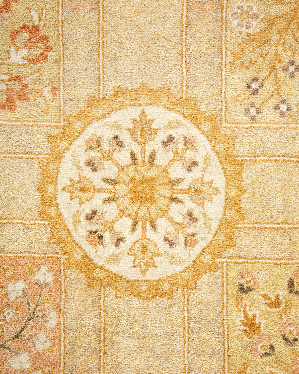 Alfombra tradicional única Hand Made Mogul marfil Lana en venta