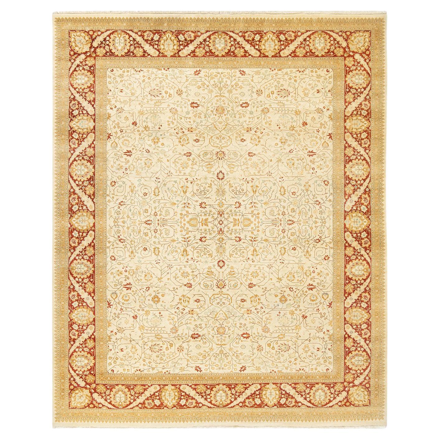 Tappeto tradizionale Mogul Ivory, unico nel suo genere, realizzato a mano