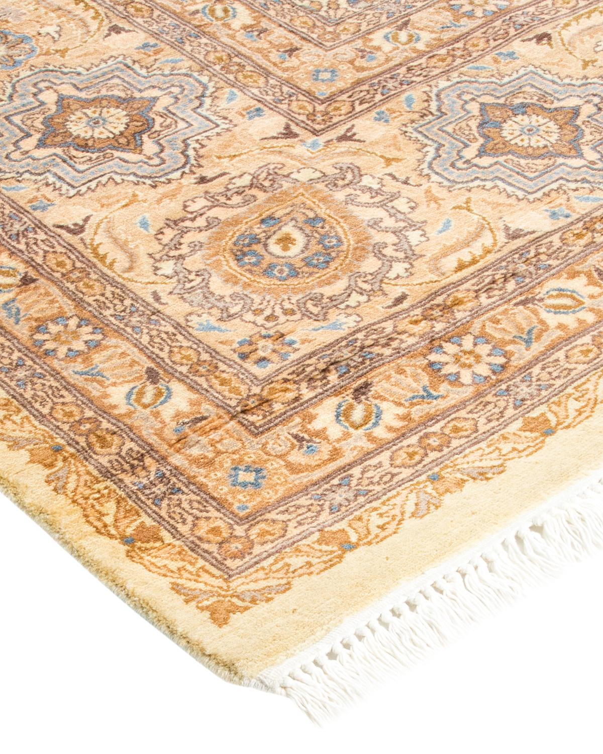 Alfombra tradicional única Hand Made Mogul marfil Lana en venta
