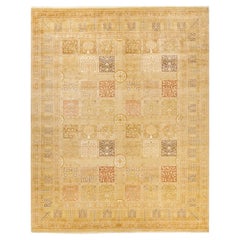 Alfombra tradicional única Hand Made Mogul Marfil