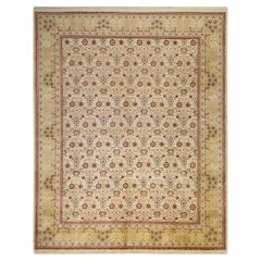 Alfombra tradicional única Hand Made Mogul marfil