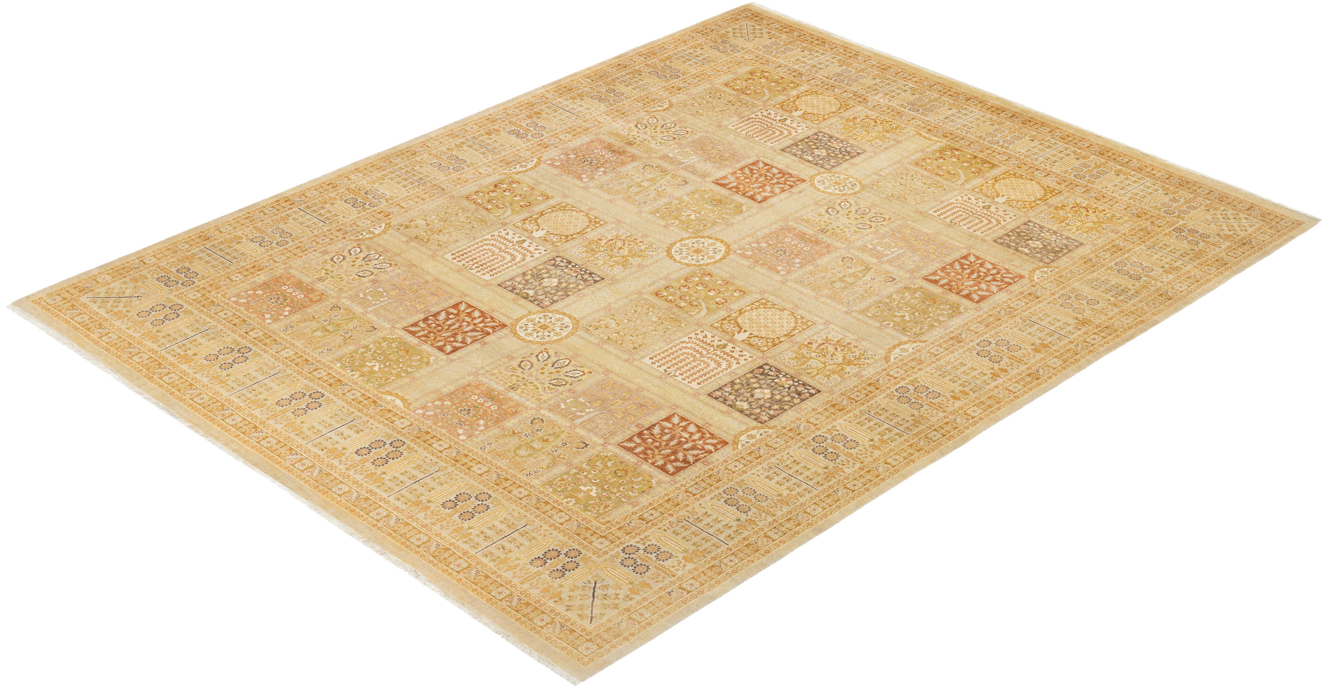 With understated palettes and allover designs, the rugs in the Mogul Collection will bring timeless sophistication to any room. Influenced by a spectrum of Turkish, Indian, and Persian designs, the artisans who handweave these wool rugs imbue