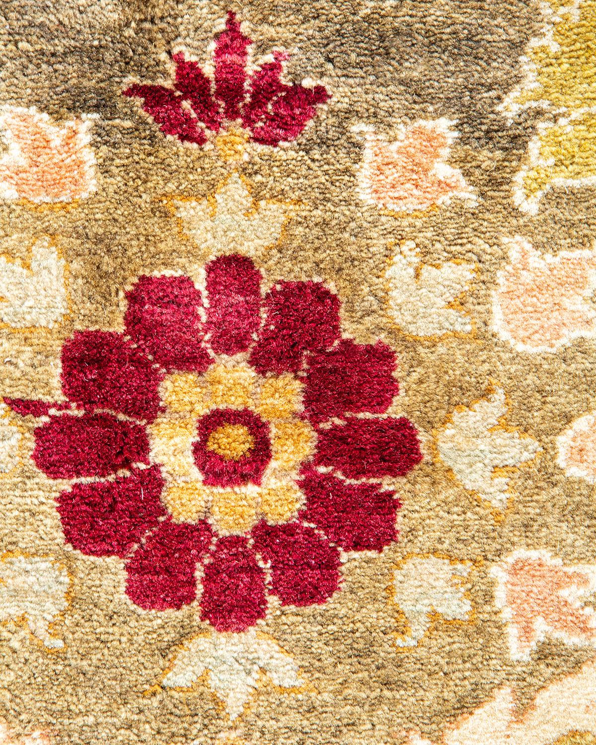 Alfombra tradicional única Hand Made Mogul marfil Siglo XXI y contemporáneo en venta