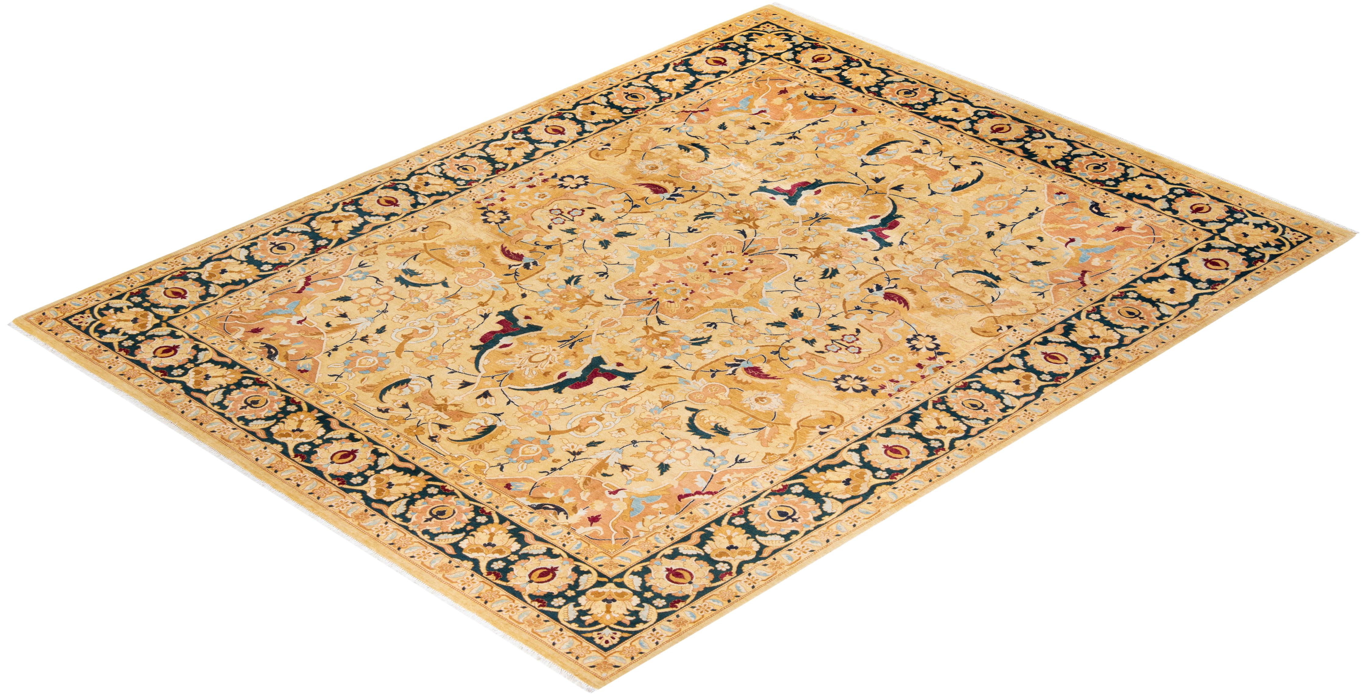 With understated palettes and allover designs, the rugs in the Mogul Collection will bring timeless sophistication to any room. Influenced by a spectrum of Turkish, Indian, and Persian designs, the artisans who handweave these wool rugs imbue