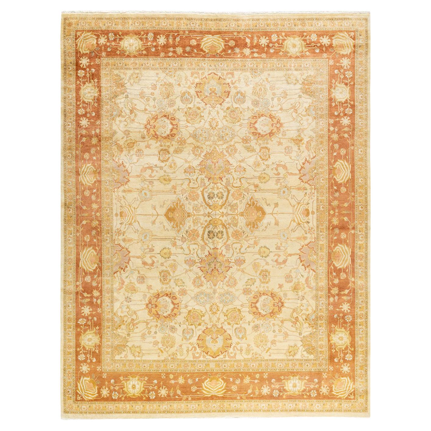Tappeto tradizionale Mogul avorio Hand Made unico nel suo genere