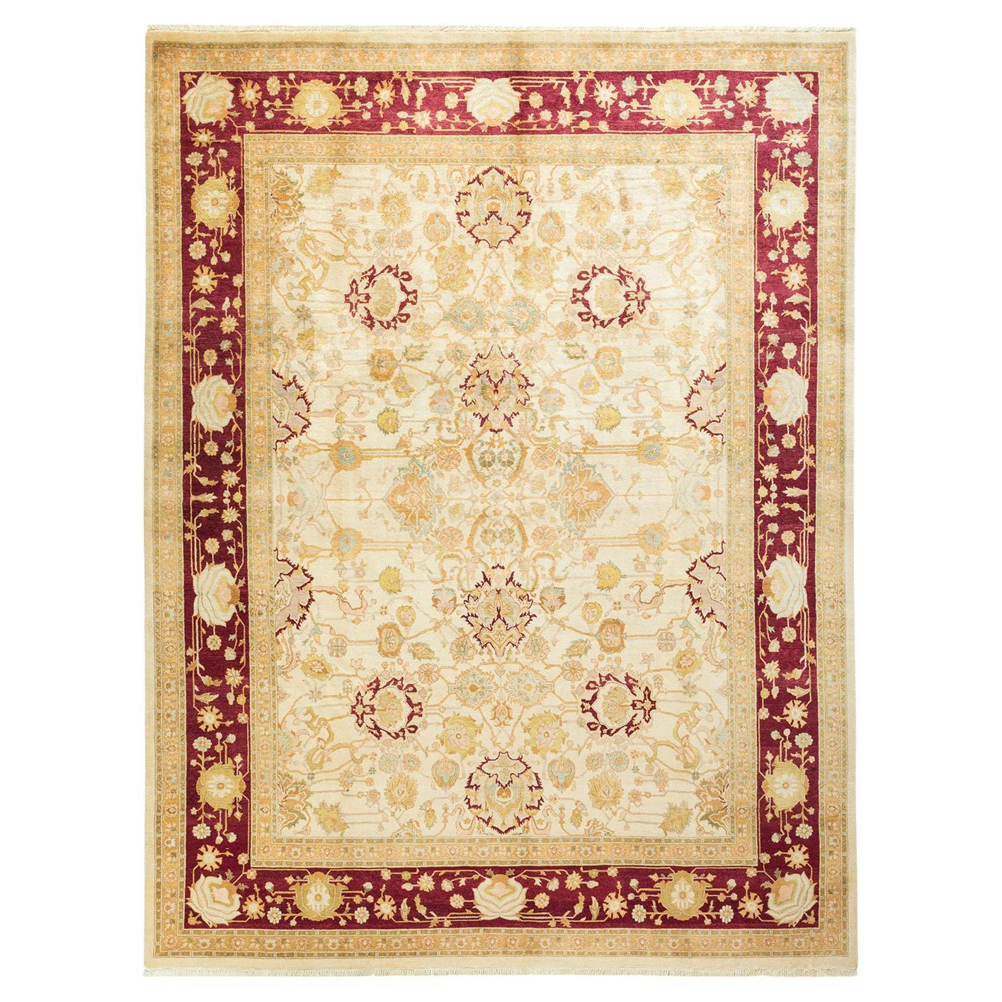 Tappeto tradizionale Mogul avorio Hand Made unico nel suo genere