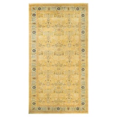 Alfombra tradicional única Hand Made Mogul marfil