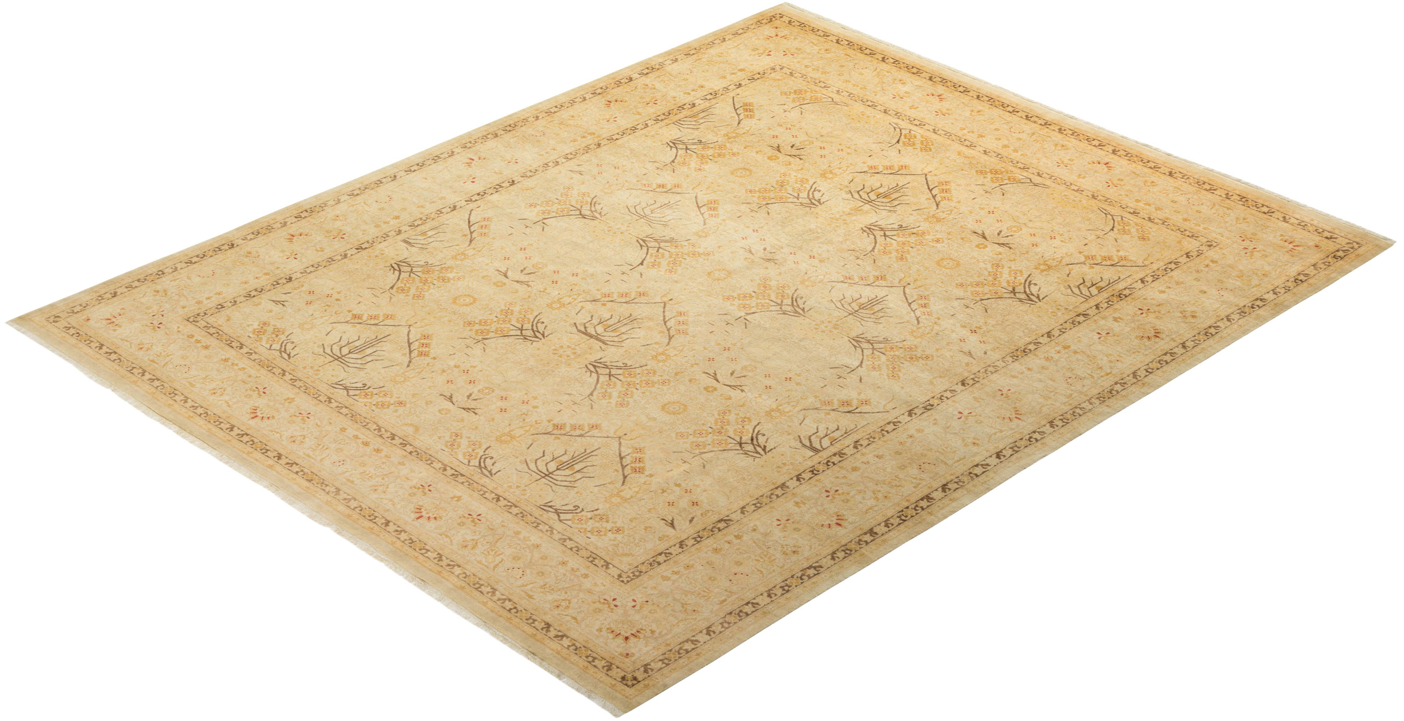 With understated palettes and allover designs, the rugs in the Mogul Collection will bring timeless sophistication to any room. Influenced by a spectrum of Turkish, Indian, and Persian designs, the artisans who handweave these wool rugs imbue
