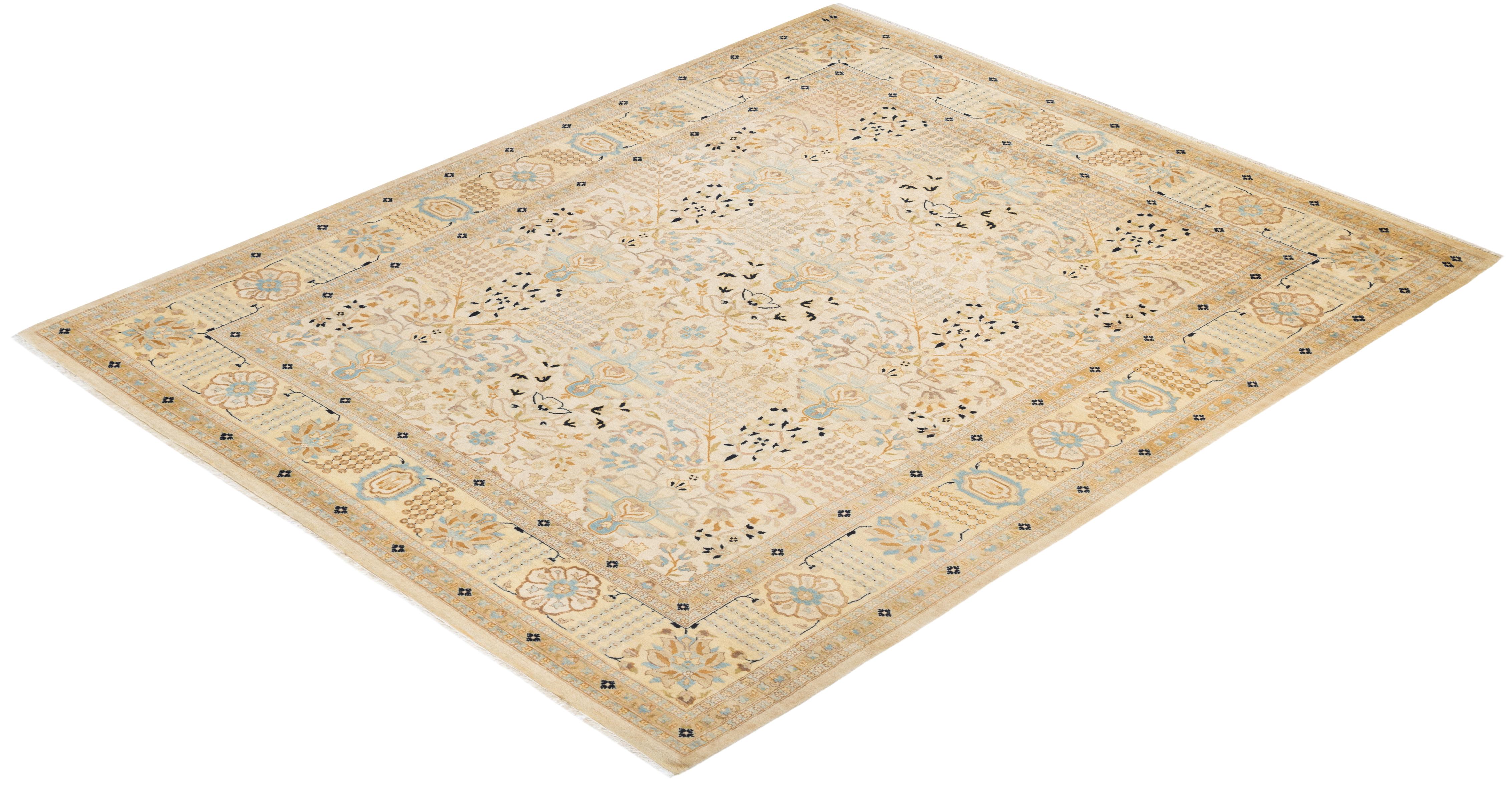 With understated palettes and allover designs, the rugs in the Mogul Collection will bring timeless sophistication to any room. Influenced by a spectrum of Turkish, Indian, and Persian designs, the artisans who handweave these wool rugs imbue