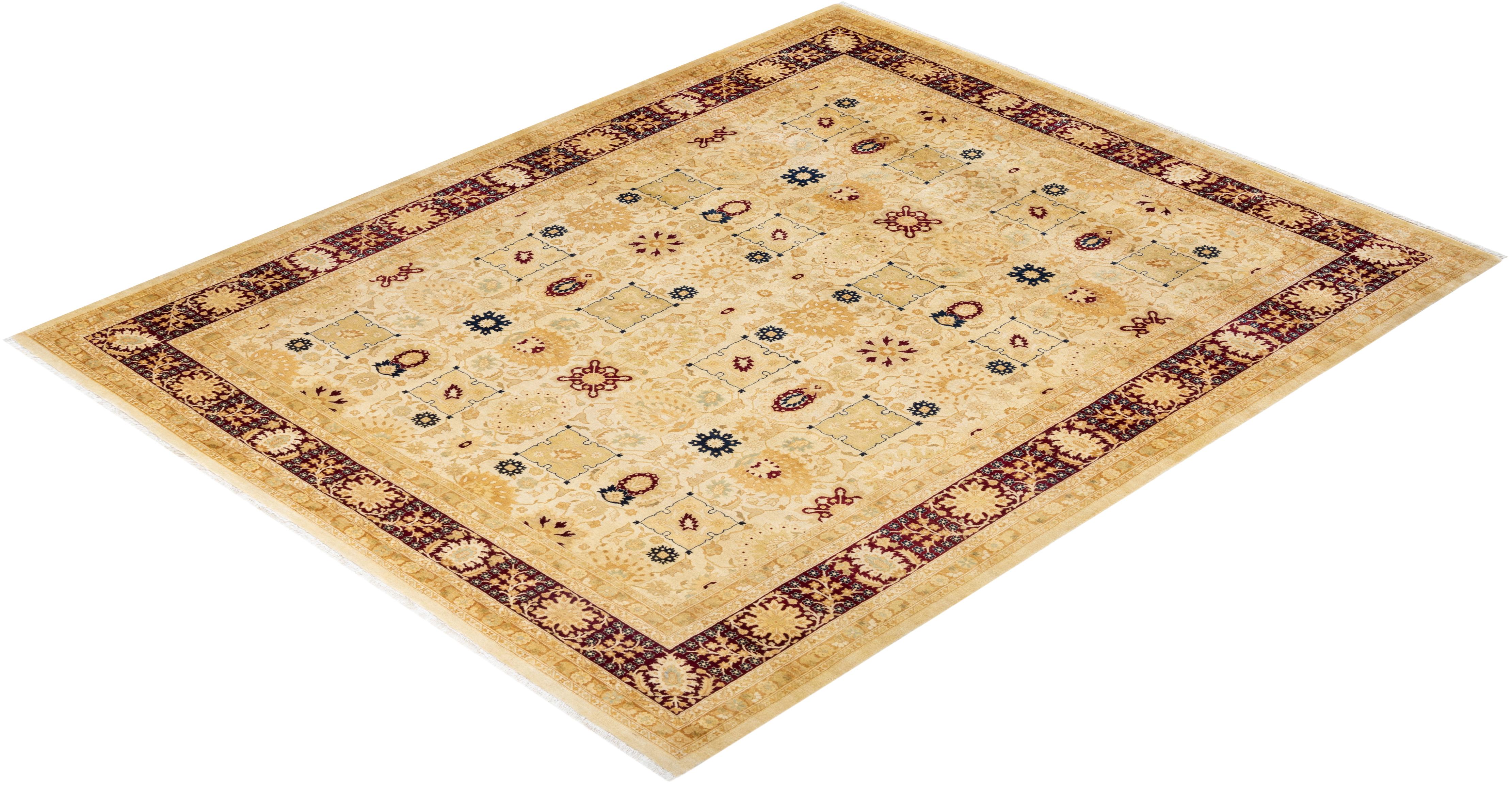 Avec leurs palettes discrètes et leurs motifs à l'envers, les tapis de la collection Mogul apporteront une sophistication intemporelle à n'importe quelle pièce. Influencés par un éventail de motifs turcs, indiens et persans, les artisans qui tissent