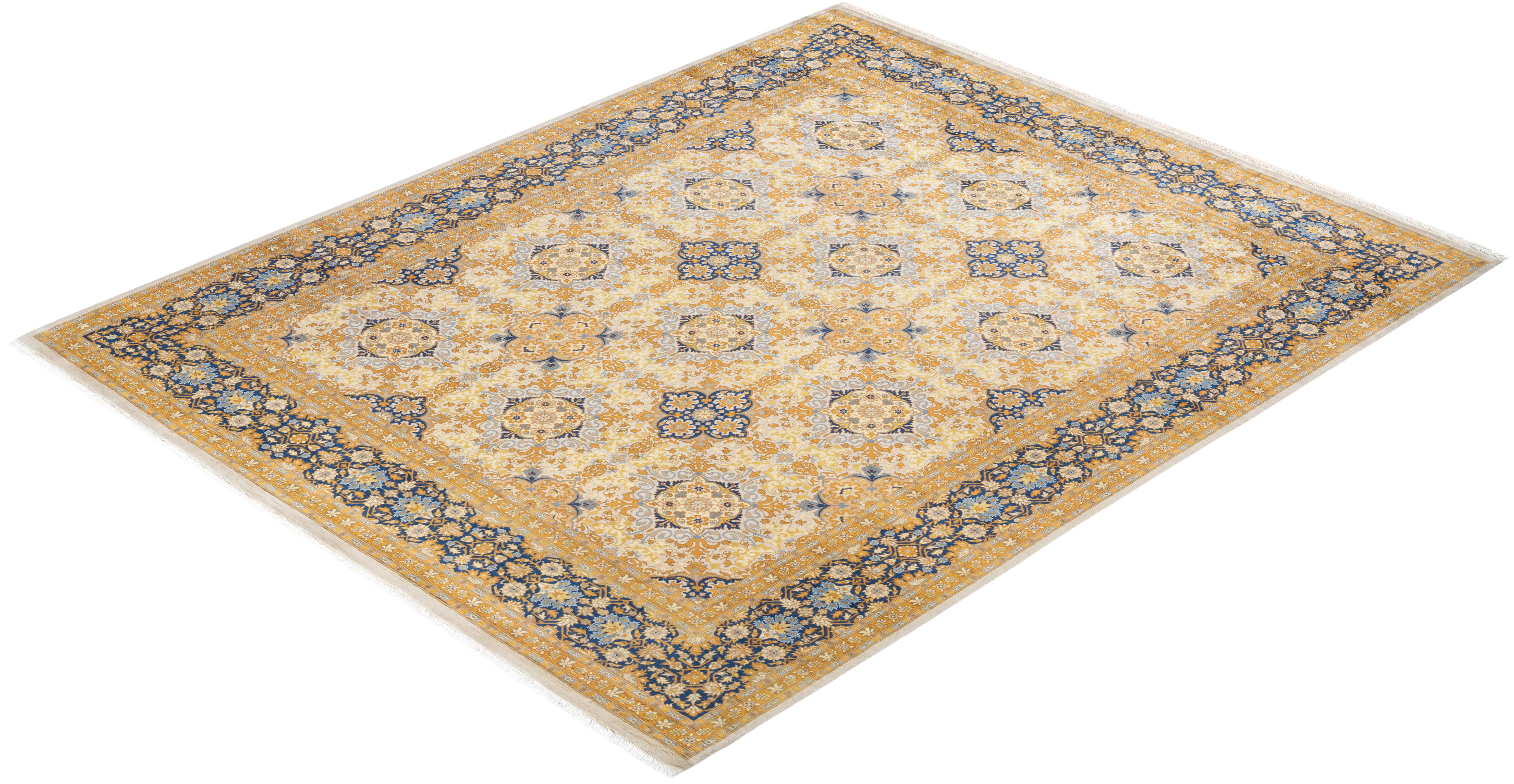 With understated palettes and allover designs, the rugs in the Mogul Collection will bring timeless sophistication to any room. Influenced by a spectrum of Turkish, Indian, and Persian designs, the artisans who handweave these wool rugs imbue