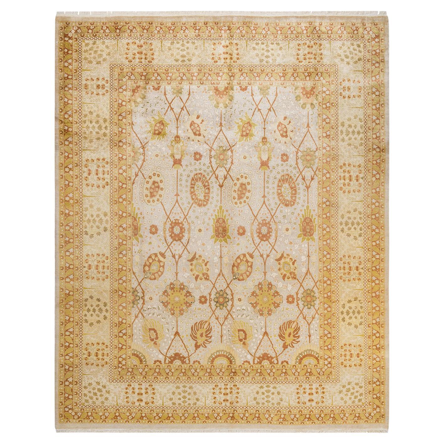 Alfombra tradicional única Hand Made Mogul marfil en venta