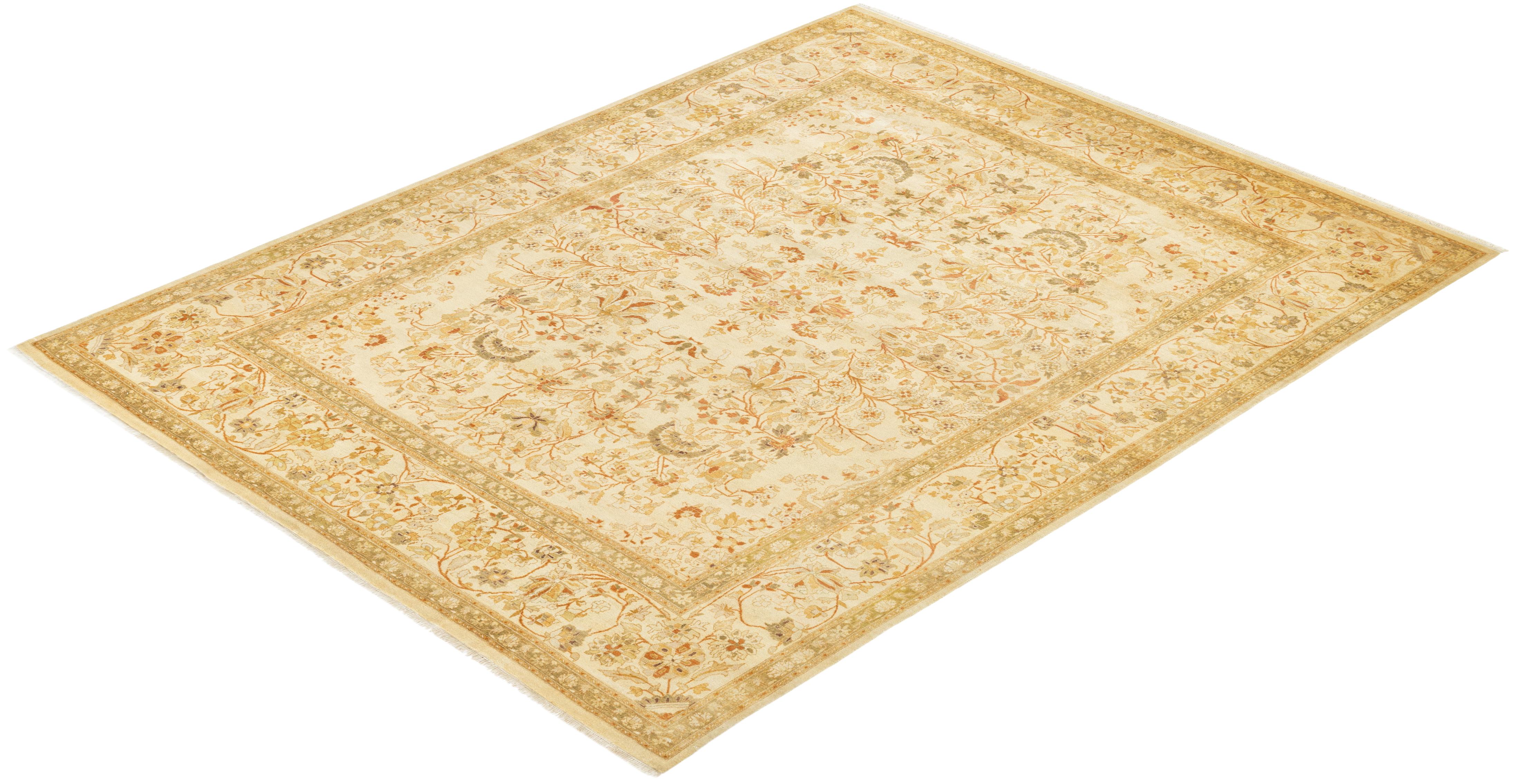 With understated palettes and allover designs, the rugs in the Mogul Collection will bring timeless sophistication to any room. Influenced by a spectrum of Turkish, Indian, and Persian designs, the artisans who handweave these wool rugs imbue