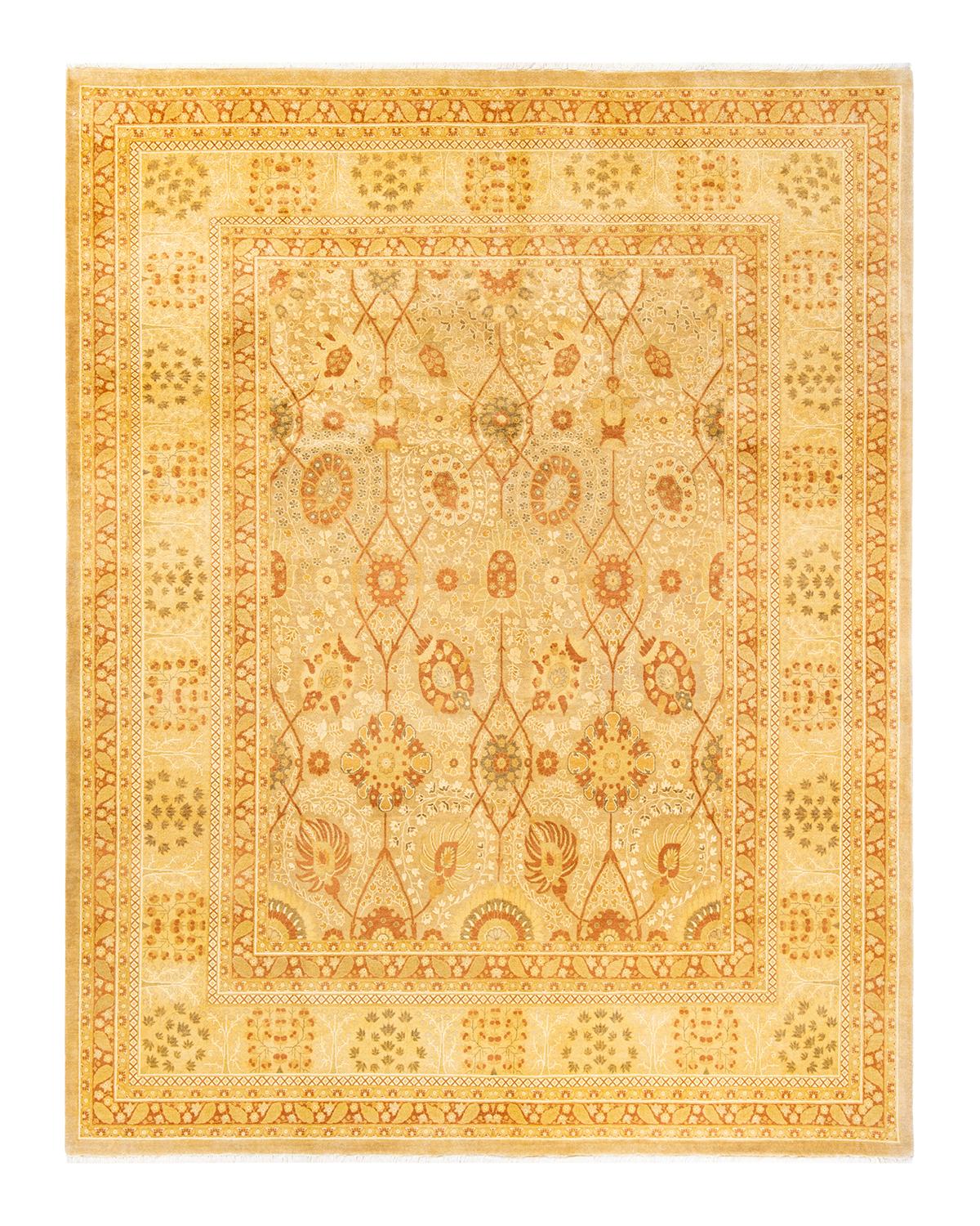 Alfombra tradicional única Hand Made Mogul marfil Otro en venta