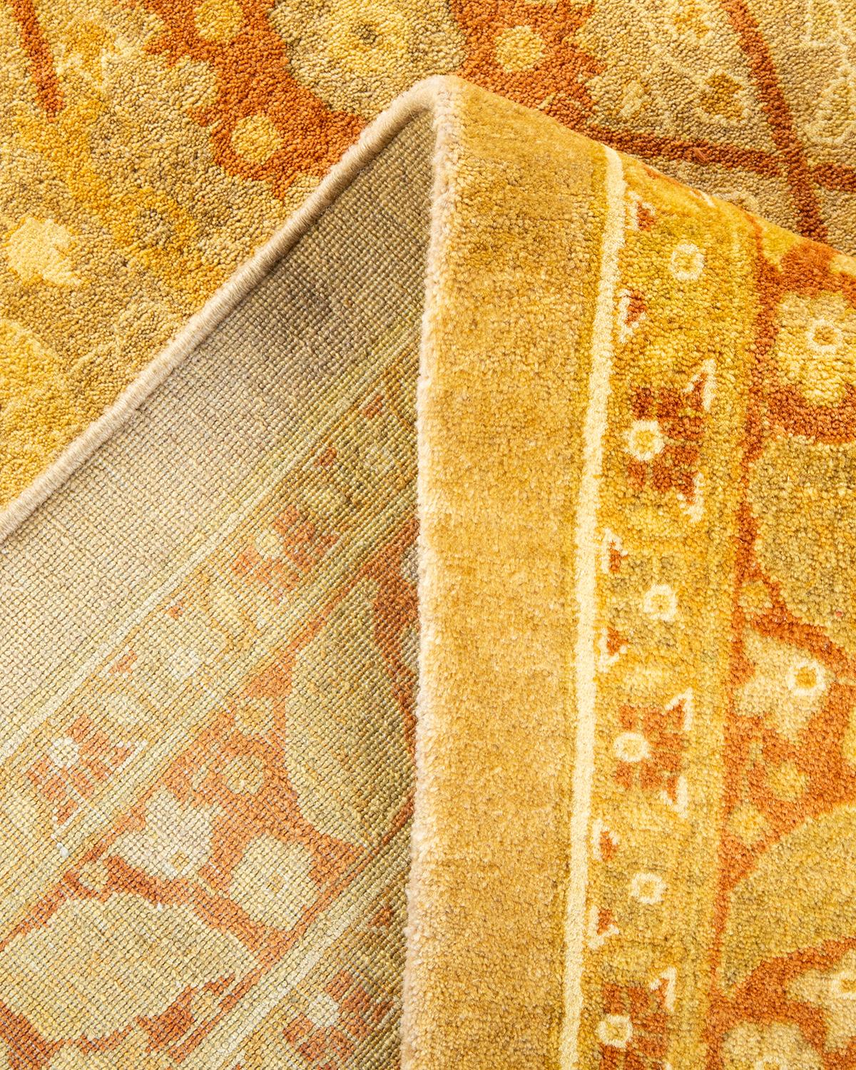 Alfombra tradicional única Hand Made Mogul marfil Anudado a mano en venta