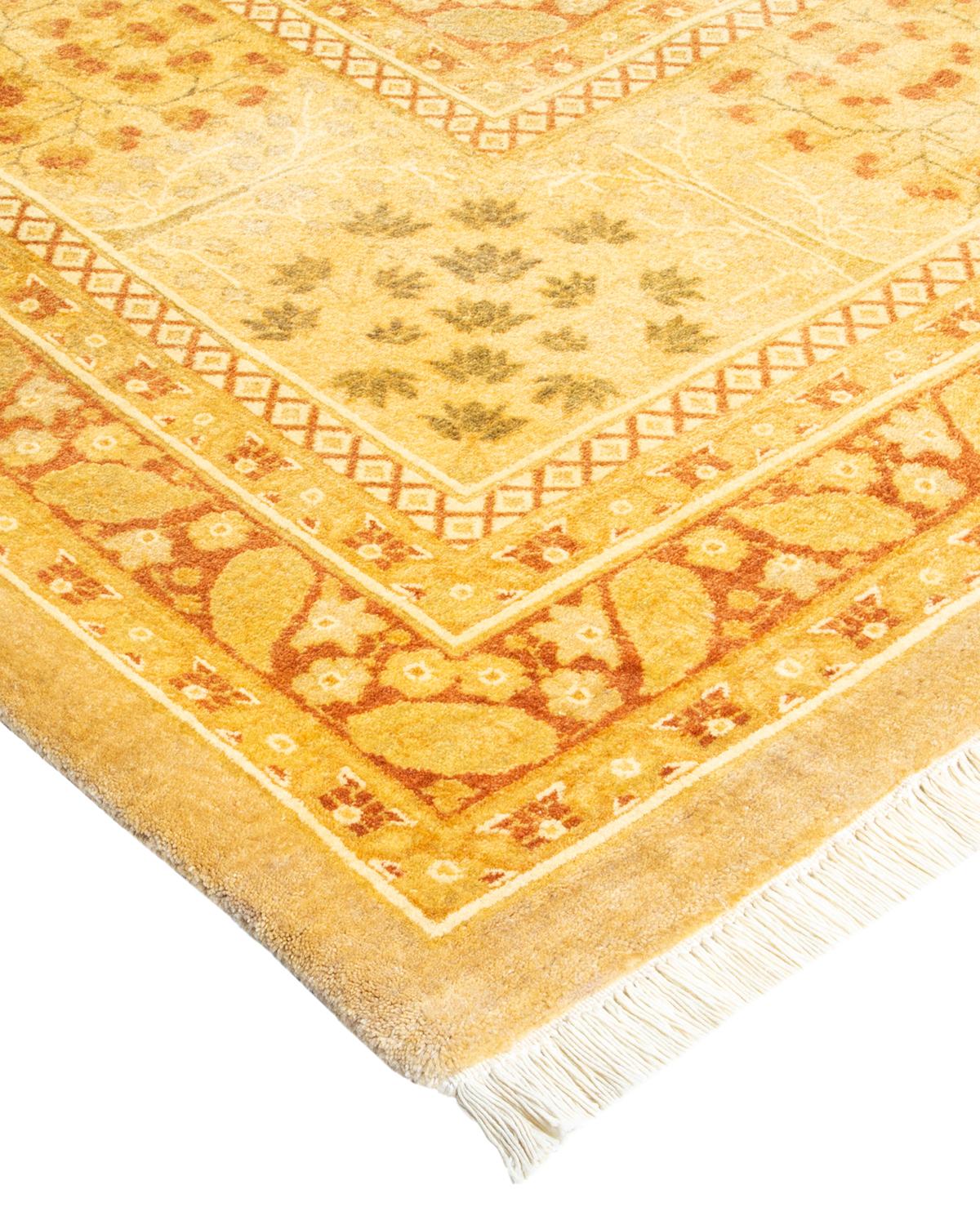 Alfombra tradicional única Hand Made Mogul marfil en venta 1