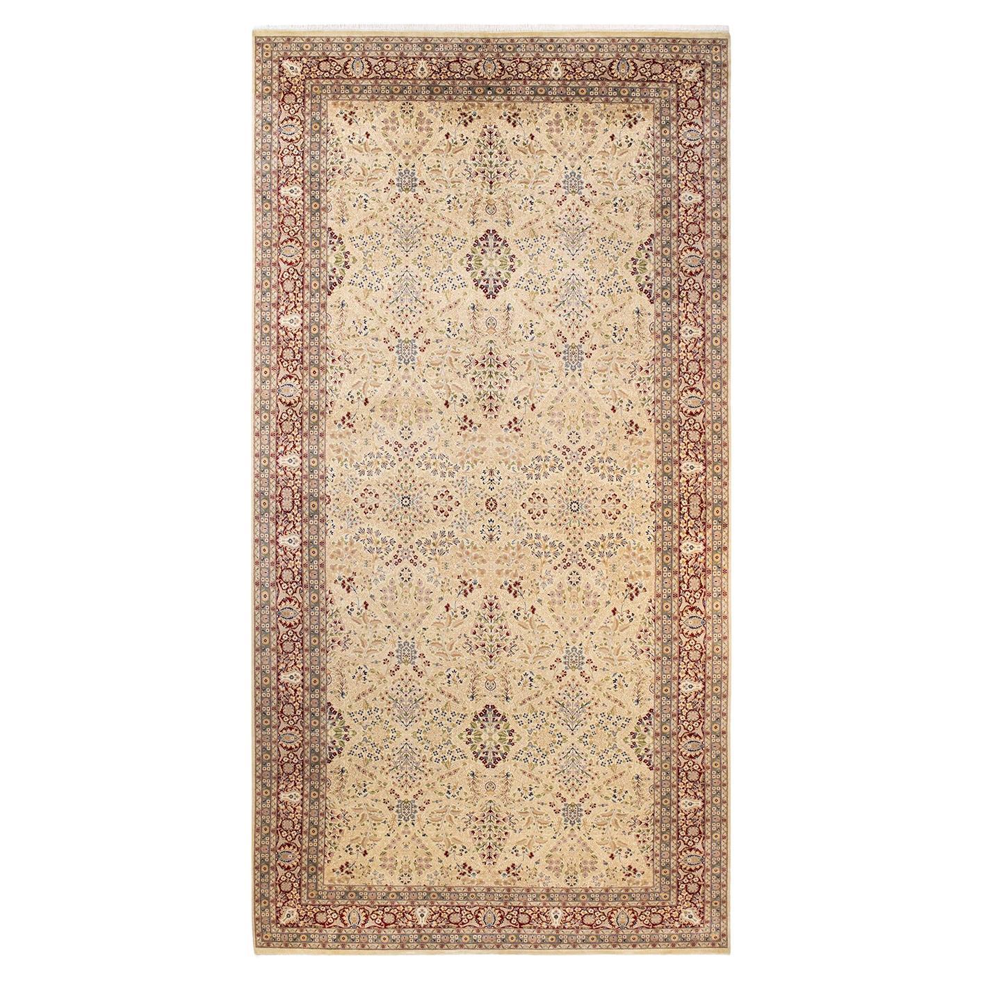 Alfombra tradicional única Hand Made Mogul Marfil en venta