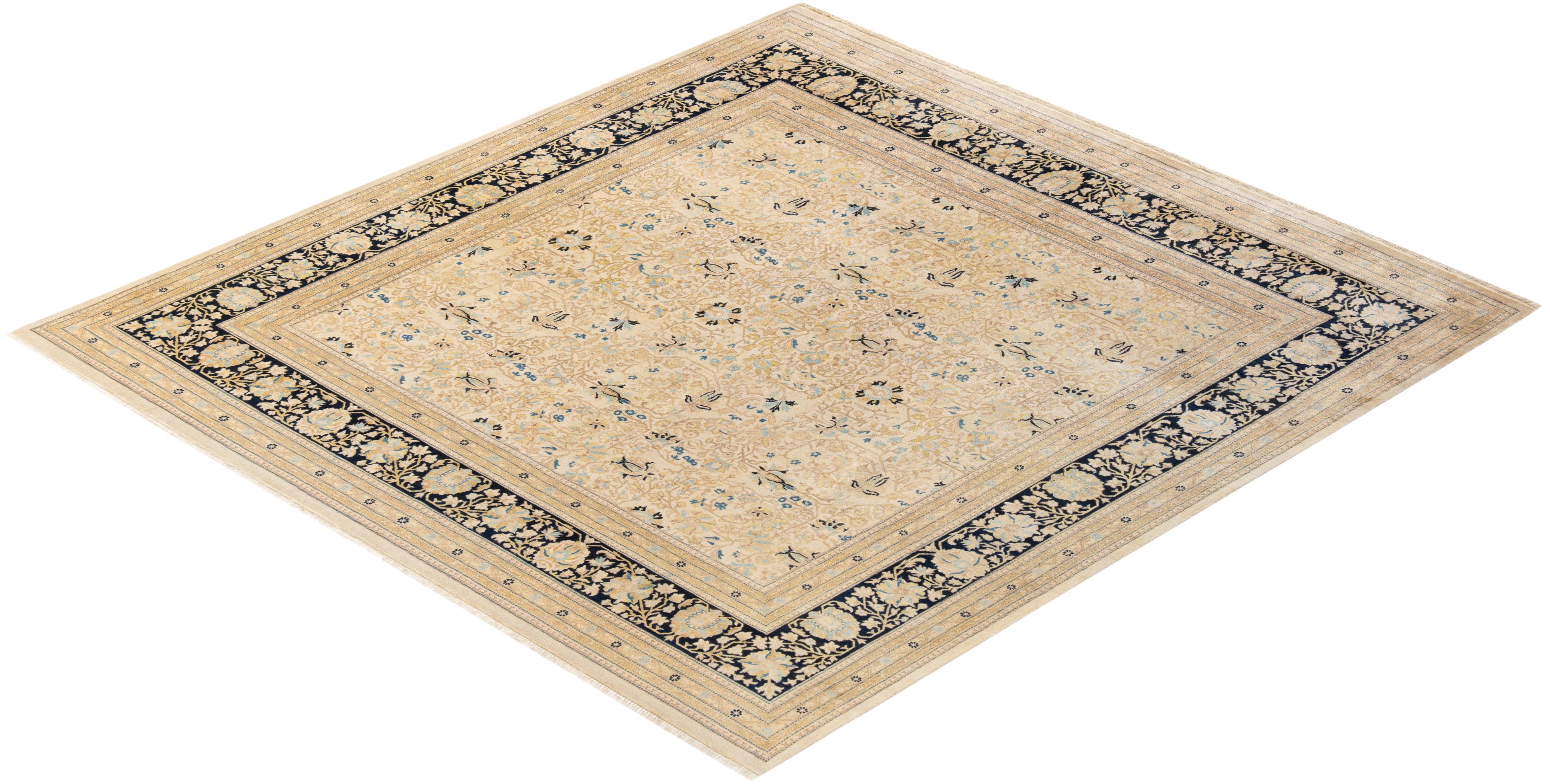 With understated palettes and allover designs, the rugs in the Mogul Collection will bring timeless sophistication to any room. Influenced by a spectrum of Turkish, Indian, and Persian designs, the artisans who handweave these wool rugs imbue