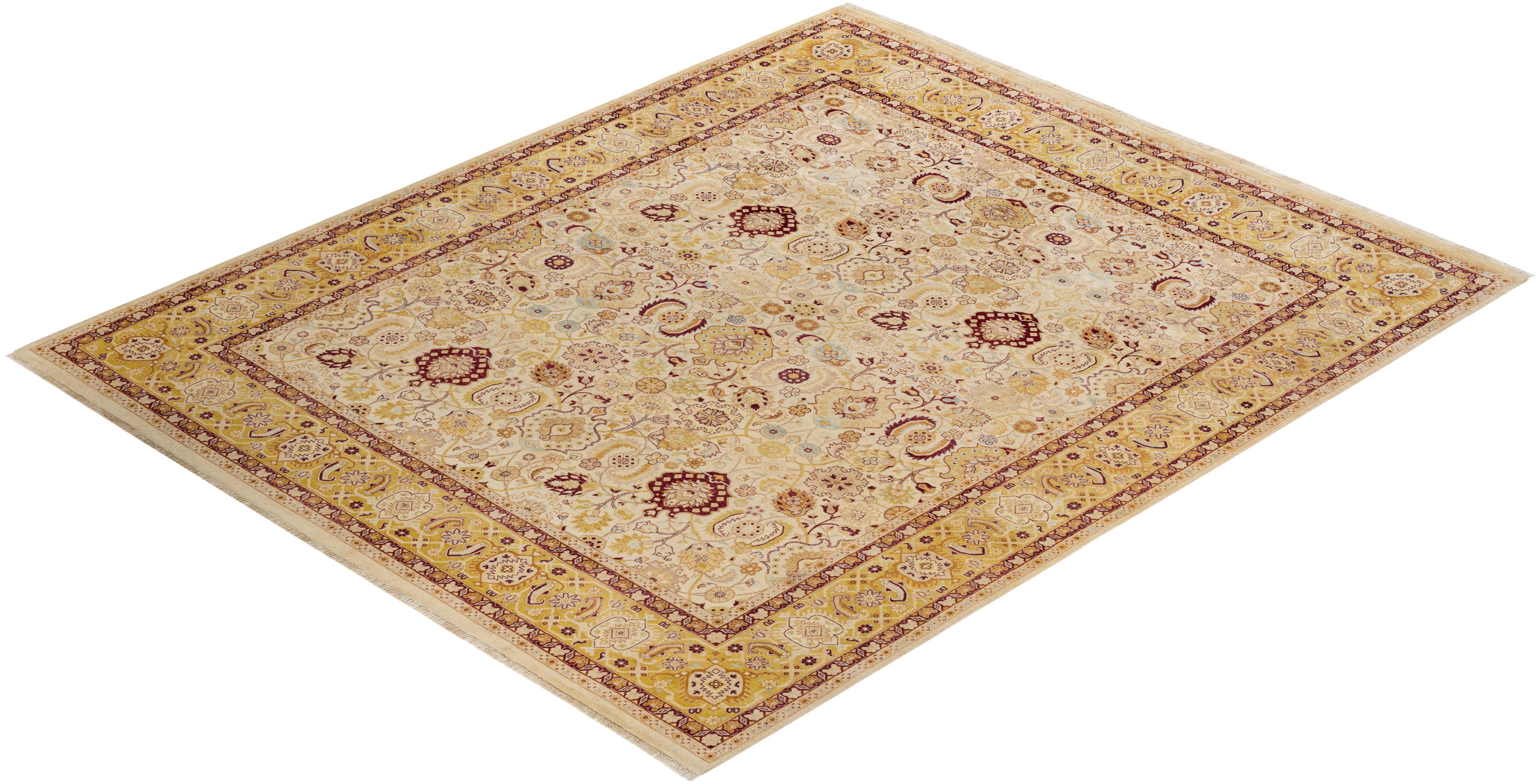 Avec leurs palettes discrètes et leurs motifs à l'envers, les tapis de la collection Mogul apporteront une sophistication intemporelle à n'importe quelle pièce. Influencés par un éventail de motifs turcs, indiens et persans, les artisans qui tissent