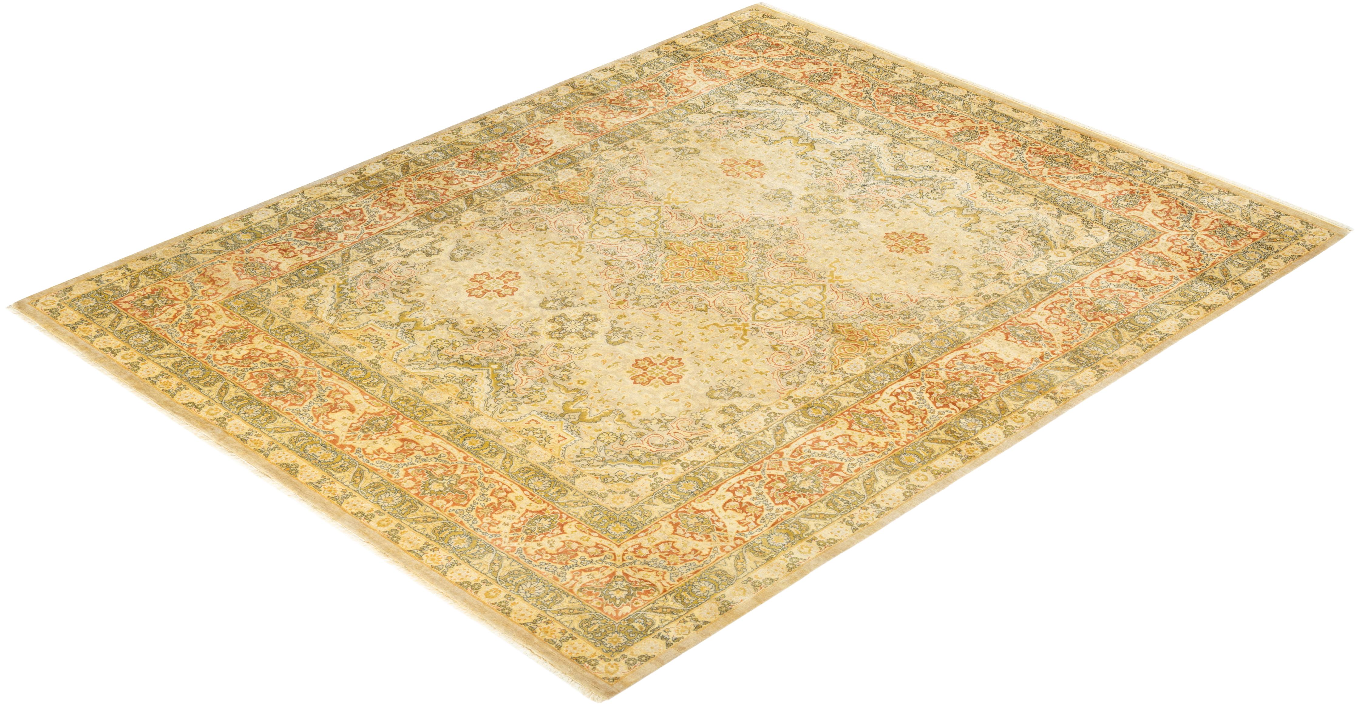 Avec leurs palettes discrètes et leurs motifs à l'envers, les tapis de la collection Mogul apporteront une sophistication intemporelle à n'importe quelle pièce. Influencés par un éventail de motifs turcs, indiens et persans, les artisans qui tissent