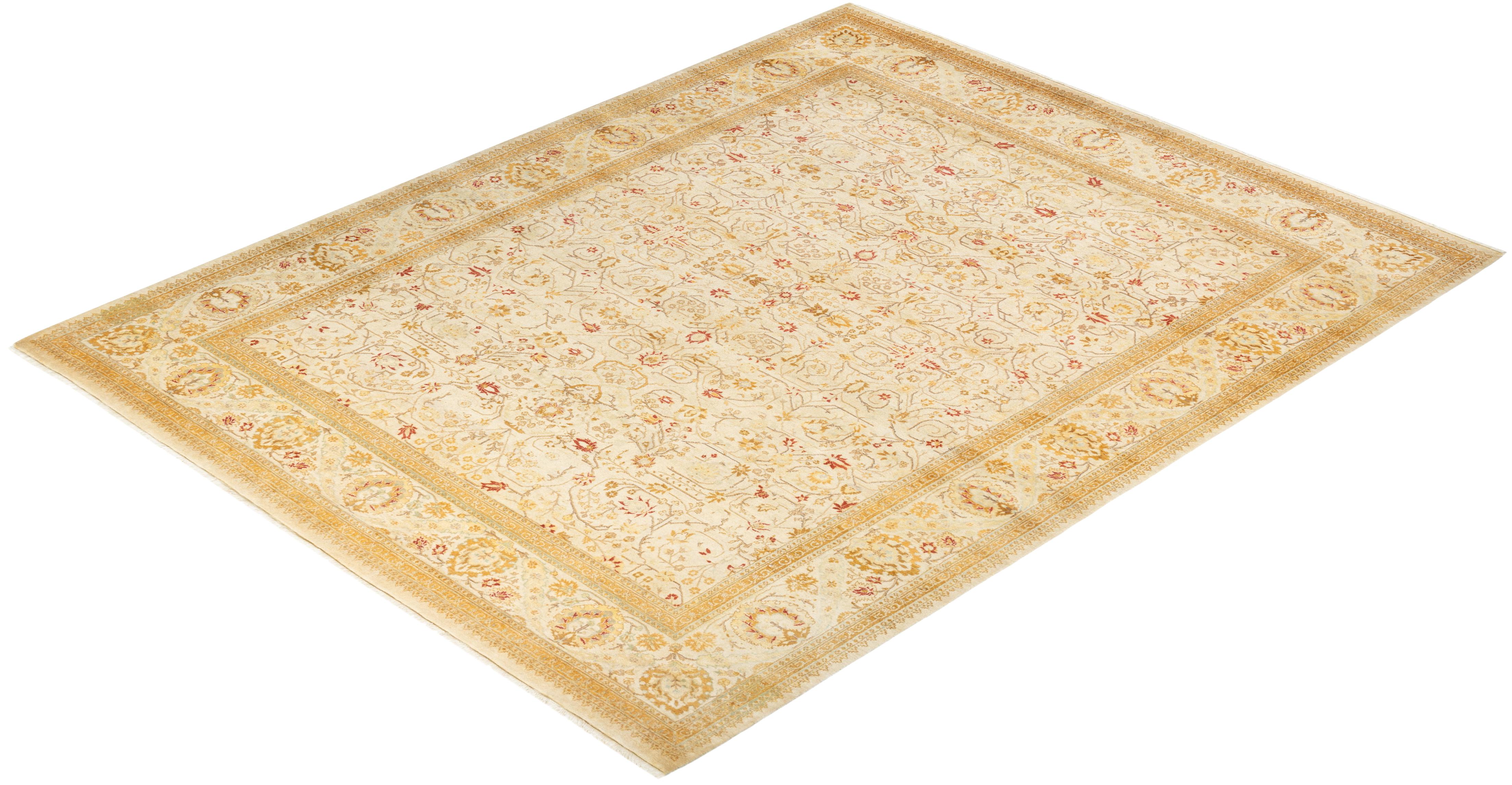 Las alfombras de la colección Mogul, con sus colores discretos y sus diseños en toda la superficie, aportarán una sofisticación atemporal a cualquier habitación. Influenciadas por un espectro de diseños turcos, indios y persas, los artesanos que
