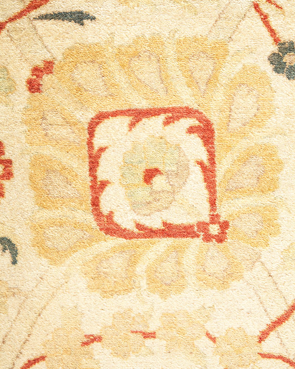 Alfombra tradicional única Hand Made Mogul marfil Siglo XXI y contemporáneo en venta