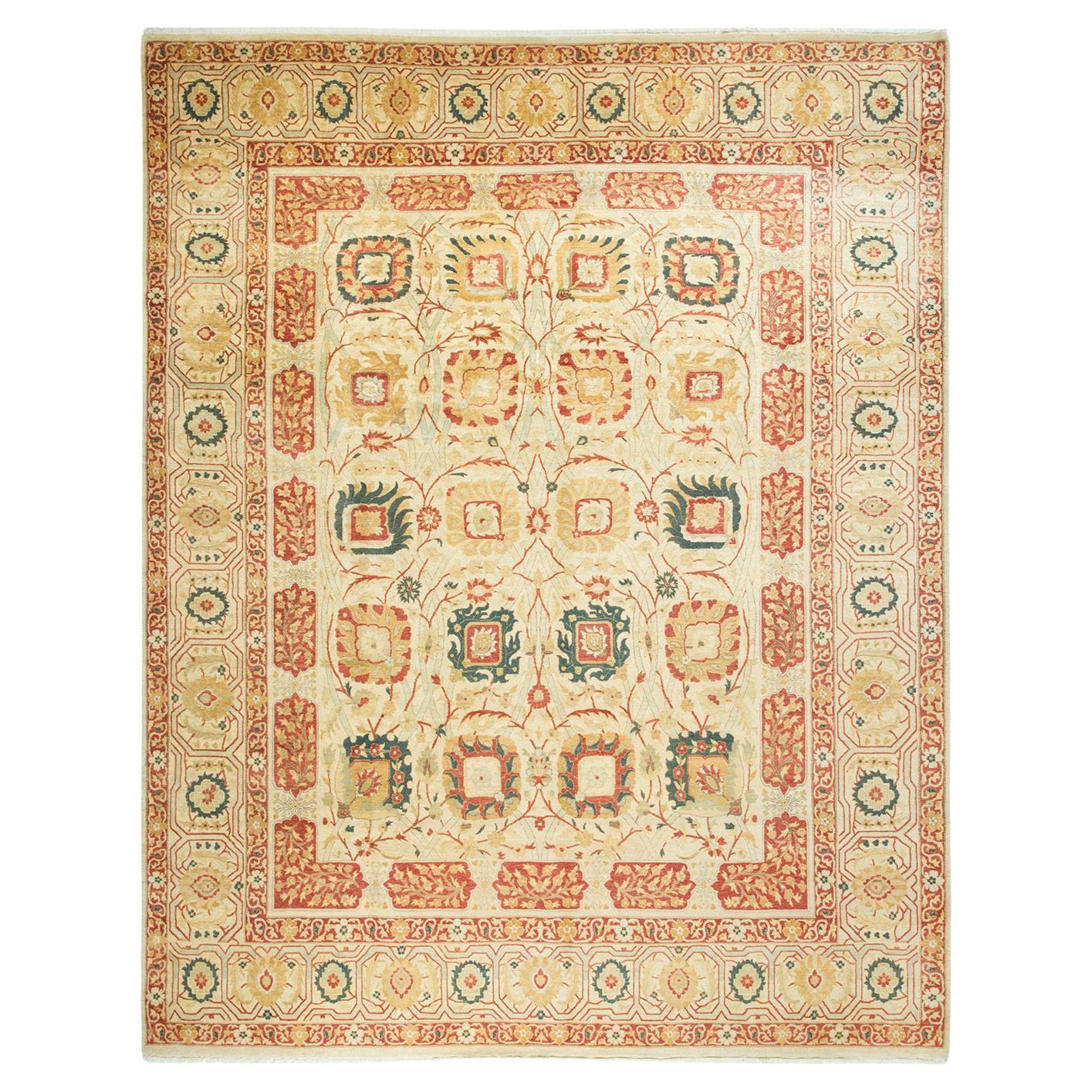 Alfombra tradicional única Hand Made Mogul marfil en venta