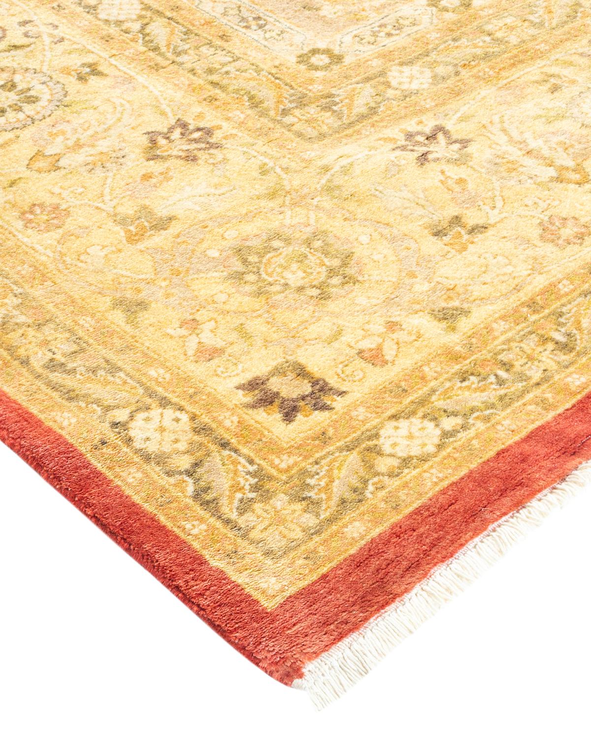 Alfombra tradicional única Hand Made Mogul Marfil Lana en venta