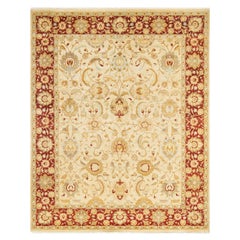 Tappeto tradizionale Mogul avorio Hand Made unico nel suo genere